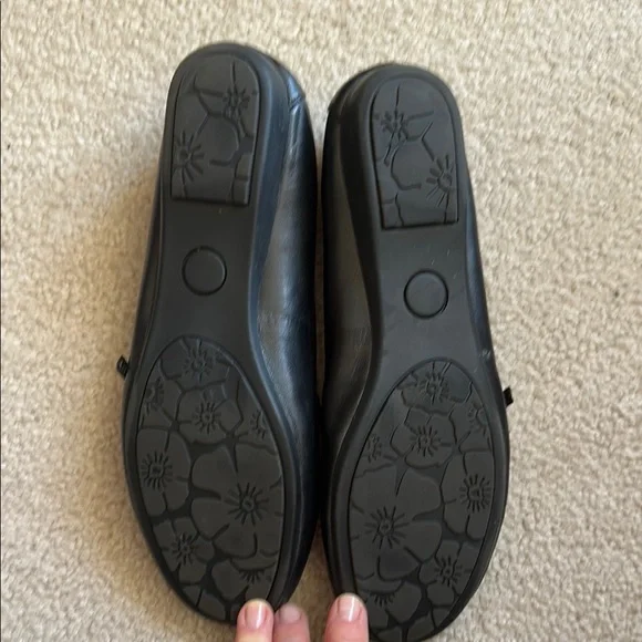 MPS Black Leather Ballet Flats - Picture 4 of 5